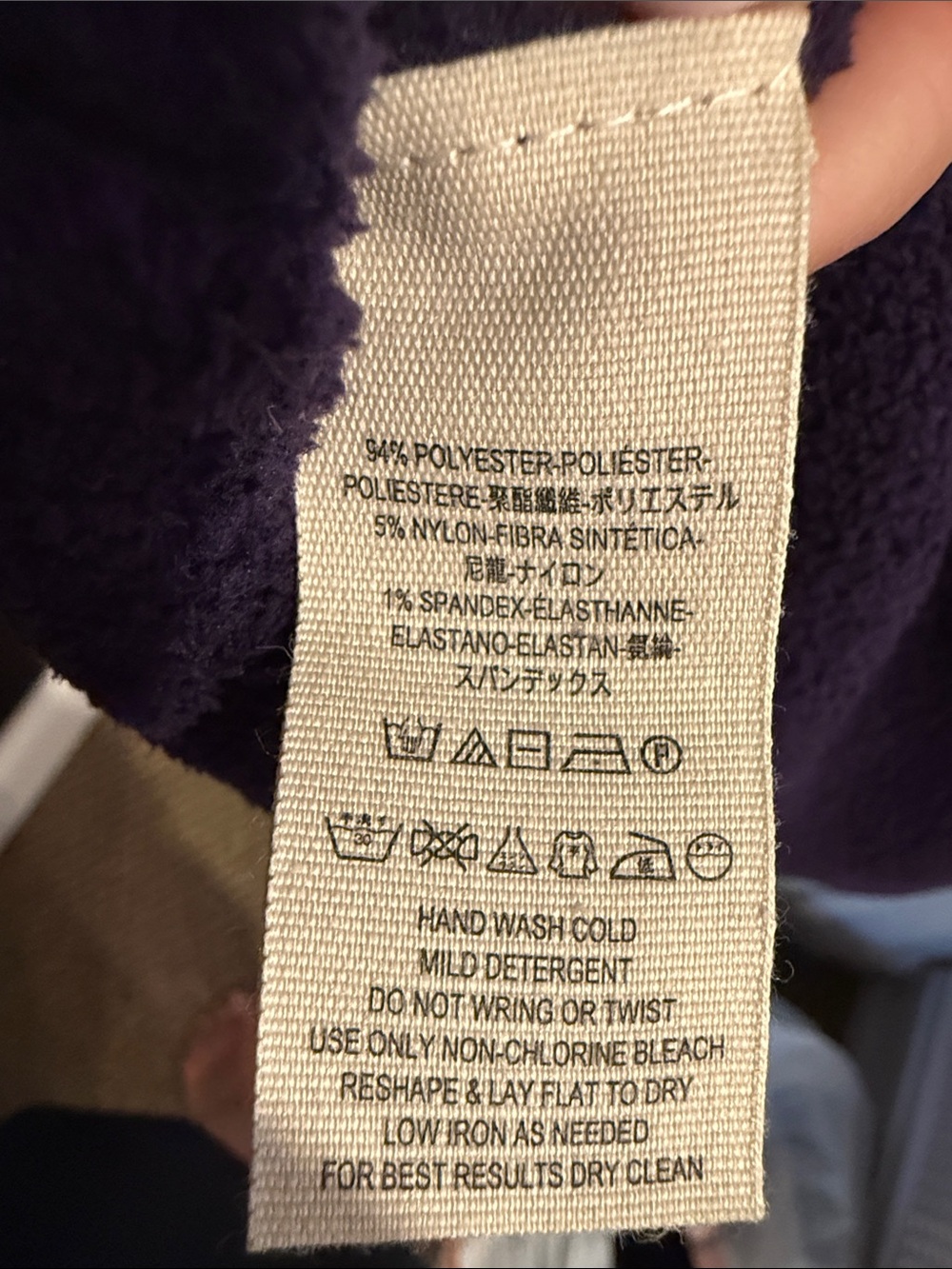 Free People Deep Purple Crewneck Sweater - Picture 3 of 3